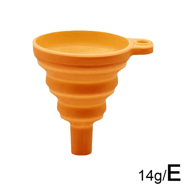 Kitchen Funnel Set of 4 - Food Grade Silicone Collapsible Funnels for Liquid, Powder, and Oil Transfer, Foldable Flexible Funnels for Filling Water Bottles, Perfume, Essential Oils B9P4