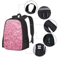 thumbnail image 2 of Balery Pink Glitter Mochila para hombre y mujer - Tela Oxford 600D resistente - Gran capacidad, resistente al agua, ideal para la escuela, viajes y senderismo, 2 of 6