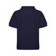 thumbnail image 2 of Alvivi Boy's School Uniform Short Sleeve Polos Shirts Kids Active Performance Moisture Wicking Sports T-Shirt Navy Blue 3-4, 2 of 5