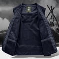 thumbnail image 6 of DIOAZUD Men's Casual Lightweight Outdoor Fishing Cargo Vest Plus Size Safari Travel Photo Work Vests Jacket Multi Pockets, 6 of 7
