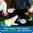 thumbnail image 5 of Learning Resources Recordable Answer Buzzers - Sound Effect Button, Family Game Shows, Ages 3+, 5 of 8