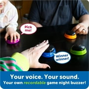 Learning Resources Recordable Answer Buzzers - Sound Effect Button, Family Game Shows, Ages 3+