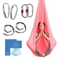 thumbnail image 1 of Hamaca y Columpio de Telas Aéreas para Yoga en Casa, Ejercicios de Inversión, Kit Inicial para Todos los Niveles - Duradero con Correas de Extensión, Mosquetones y Guía de Posturas, 1 of 6