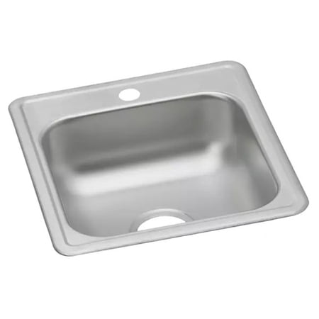 Elkay Dayton Stainless Steel 17 x 21-1/4 x 6-1/2 Single Bowl Drop-in Bar Sink