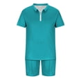 thumbnail image 5 of Conjuntos de Tops Para Hombre Conjuntos de Camisas Casuales Conjunto de Manga Corta Deportiva Con Cremallera de Cobertura Sólida Informal Odeerbi  ODB152025, 5 of 5