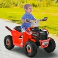 thumbnail image 2 of Gymax Kids Electric Ride On ATV Toy 6V Battery Powered Electric Vehicle Toy w/ Direction Control Red, 2 of 9