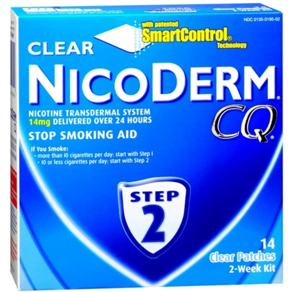 NicoDerm CQ Clear Patches Step 2 14 Each (Pack of 6)