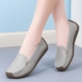 thumbnail image 2 of Penny Loafers for Women Thick Soft Sole Nonslip Driving Shoes Comfortable Casual Slip on Walking Shoes Moccasins Gray Size 9, 2 of 7