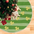 thumbnail image 5 of Coolnut Lucky Clover Christmas Tree Skirt 36", St. Patrick's Day Tree Skirt Double Layers Polyester Easter Tree Skirt for St. Patrick's Day Holiday Party Decoration, 5 of 6