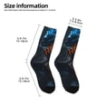 thumbnail image 2 of Uemuo Blue and Red Roses Artwork Printed Kids Boys Socks Seamless Crew Socks Crazy Funny Athletic Sport Socks for Children, 2 of 5