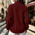 thumbnail image 7 of Lutiedan Oversized Sweatshirt for Women Half Zip Long Sleeve Corduroy Sweatshirt Fall Casual Pullover Shirts with Pocket S-XXL, 7 of 7