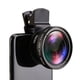 thumbnail image 1 of Lente profesional 2 en 1 Clip universal Lente de teléfono móvil de 37 mm 0.45x 49uv Lente súper gran angular + Macro HD para todos los teléfonos inteligentes, 1 of 5