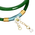 thumbnail image 4 of 2 pares de brazaletes de cristal de estilo chino verde traje tradicional a juego borla decoración pulseras brazaletes para mujeres/niñas MFZFUKR BST3008033-3, 4 of 5