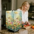thumbnail image 3 of ZIATUBLES Butterfly Wildflower Print Kitchen Juicer Dust Cover Stain Resistant Appliance Protective Case Kitchen Countertop Organized Decor Accessories Easy to Clean, Small Size, 8 "W x 8 "D x 17 "H, 3 of 7
