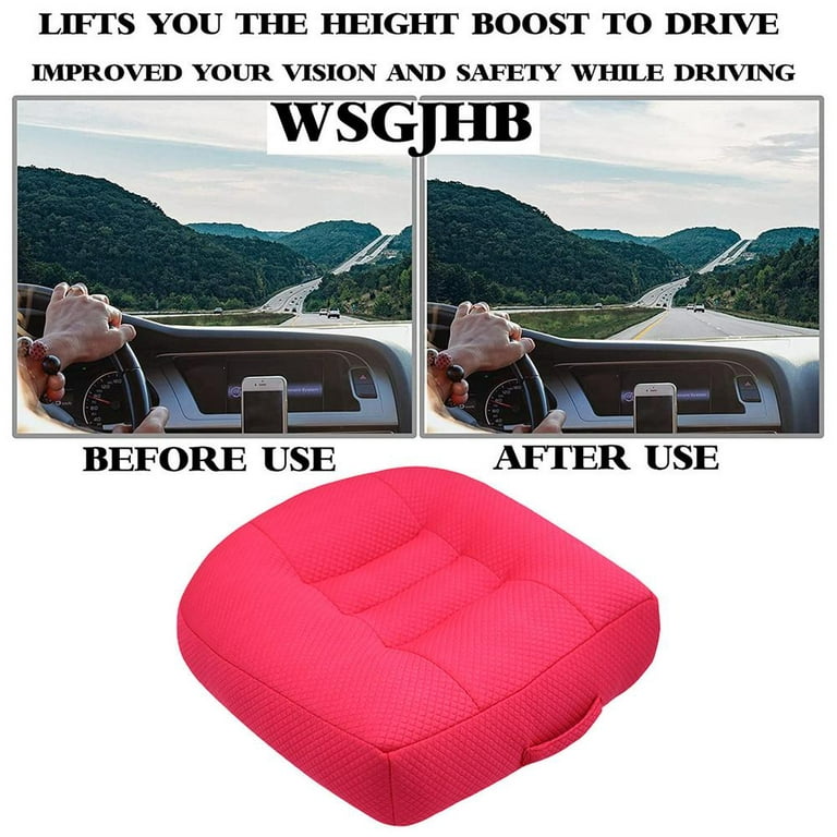 Tohuu Car Booster Seat Cushion Breathable Mesh Portable Car Seat Pad Angle  Lift Seat Cushion Thicken and Heighten Anti-Skid Driving Test Seat Pad for  Office Home Use serviceable 
