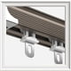 thumbnail image 4 of Rieles de Cortina Deslizantes KAIYANG Paquete de 10 Metal con Ruedas, 4 of 5