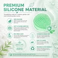 thumbnail image 4 of Silicone Back Scrubber for Shower, Double-Sided Exfoliating Brush with Handle, Deep Cleansing Body Tool for Men/Women, 4 of 8