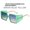 Green Frame Blue And Yellow, variant on New Large Square Frame Sunglasses In Assorted Colors Black, Blue, Green, Orange, Champagne And White Frames