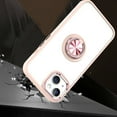 thumbnail image 4 of Ring Case Compatible with Apple iPhone 14 Pro (6.1") Magnetic Ring Stand Holder Hybrid Thick Chromed Kickstand Color Frame Soft TPU + Hard PC Cover [ Rose Gold ], 4 of 4