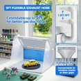 thumbnail image 4 of YANTONG Airbrush Spray Booth Kit with 8 LED Lights & 16 Alligator Clips, Adjustable Speed Fan Paint Booth with Retractable Hose, Turntable, Professional Hobby Work Station for Models,DIY Crafts, RC, 4 of 5