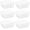 White, variant on Wire Storage Baskets, Large Farmhouse Metal Freezer Basket Storage Organizer Bins with Handles for Kitchen Cabinets, Pantry, Closets, Bedrooms, Bathrooms, Set of 6, Black