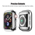 thumbnail image 2 of Apple Watch Case Series 3 2 1 38mm with Buit in TPU Clear Screen Protector - All Around Protective Case High Definition Clear Ultra Thin Cover - Silver, 2 of 6