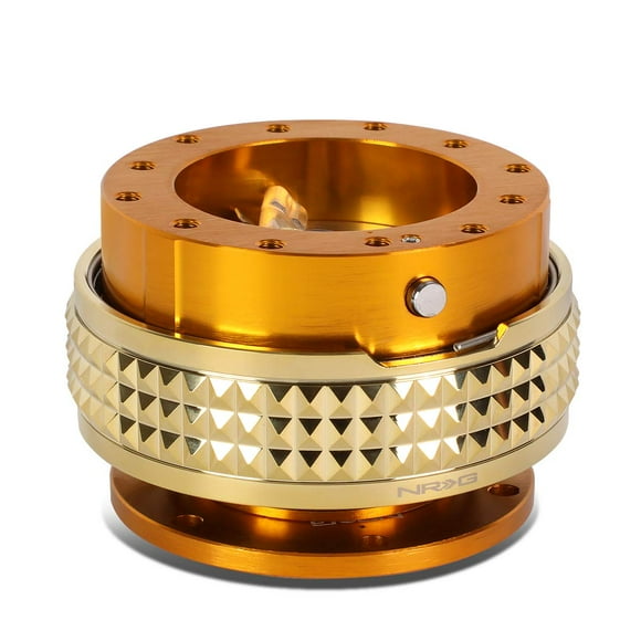 NRG Innovations SRK-210RG/CG Quick Release Kit (Rose Gold Body / Chrome Gold Pyramid Ring)