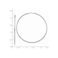 thumbnail image 4 of 14k White Gold Hoop Earrings for Women, Large Thin Wire Design, Lightweight Polished Metal, Modern Minimalist Style, Round Fine Jewelry for Everyday or Elegant Occasions, 4 of 6