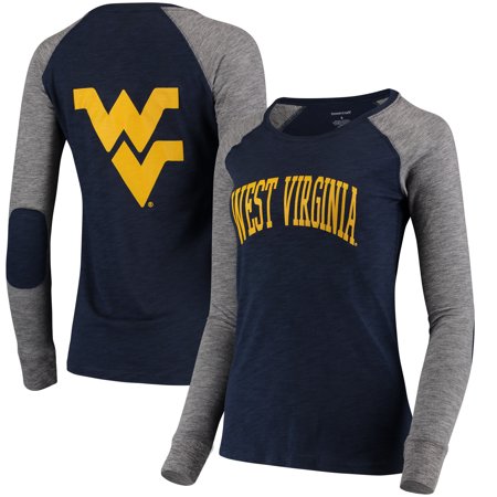 West Virginia Mountaineers Women S Preppy Elbow Patch 2 Hit Arch