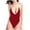 Red, variant on One Piece Thong Swimsuit Women High Waisted Bathing Suit for Women Halter Swimsuits for Women One Piece