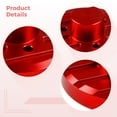 thumbnail image 3 of Jeep Antenna Base Cover, Red Aluminum Decorative Cap, Car Modification Accessory, Includes Allen Wrench and Screws, Fits Jeep Models, 3 of 5