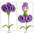thumbnail image 4 of Bouquet Féerique d'Oeillets au Crochet Tissé à la Main, Fini, pour Arrangement Floral Bricolage à la Maison, 4 of 6