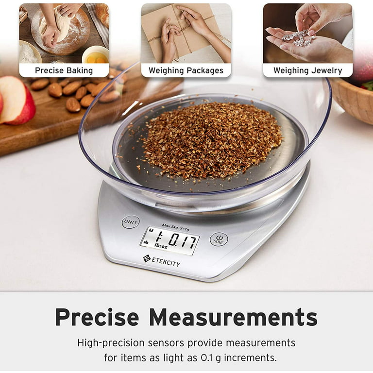 Etekcity 0.1g Food Scale with Bowl Digital Kitchen Weight Grams