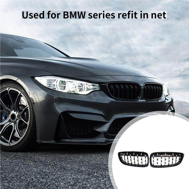 Parrillas Delanteras De Coche Estilo Meteorito Parrilla De Riñón Para Bmw Serie 4 F32 1 Par Sweethay VI008807-01