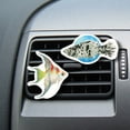 thumbnail image 5 of WIRESTER Car Air Freshener Fragrance Vent Clip Interior Decoration for Cars with Lemon Scented Pad - Silver Marble Molly Fish, 5 of 7