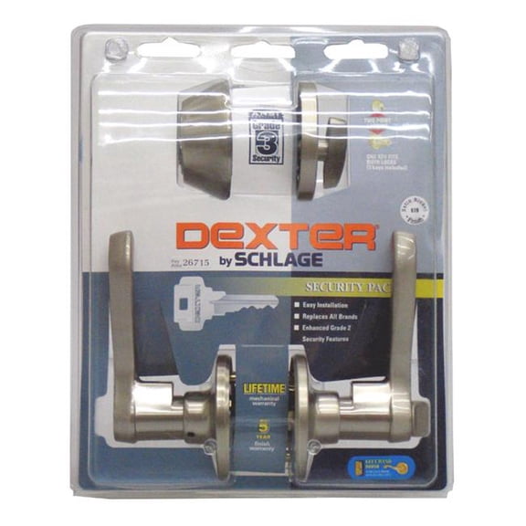Schlage JC60VJLAS619 LaSalle Keyed Entry Lever and Deadbolt Combo