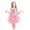 style-01 Pink, variant on Kogui Girls Dresses Graduation Flower Girl Princess Dresses Birthday Party Ball Gown Size 6-8 (Multicolour,6-8 Years)