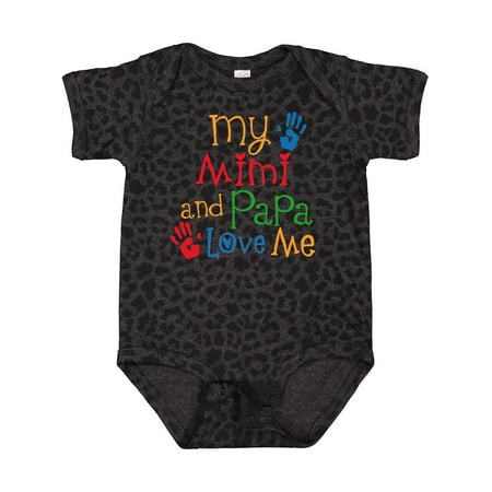Inktastic Mimi and Papa Love Me Boys or Girls Baby Bodysuit