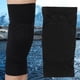 thumbnail image 4 of Rodillera de soporte fijo para recuperación de esguinces, protector de rodilla estabilizador (negro, largo) (talla L), 4 of 14