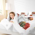 thumbnail image 4 of Homewish Merry Xmas Bedding Comforter Set,Rustic Highland Cattle Twin Comforter Sets,Gold White Snowflake Bedding Set For Boys Kids,Microfiber Bedroom Decor Reversible,2-Piece, 4 of 8