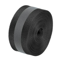 Uxcell Reflective Tape Strip, 1" x 20FT High Visibility Sew-on DIY Safety Fabric Webbing, Black