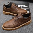 thumbnail image 2 of Zapatos de hombre para negocios, primavera, zapatos casuales de cuero para hombre, traje de moda, zapatos de trabajo negros transpirables de verano, 2 of 6