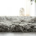 thumbnail image 5 of SAFAVIEH Ocean Amyas Solid Shag Area Rug, Light Grey, 2' x 3', 5 of 8