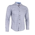 thumbnail image 1 of Camisa Manga Larga Casual Impresión Cuadros Hombre Fiestas de Disfraces Noche de Despedidas de gris Soledad  Camisa de manga larga para hombres, 1 of 9