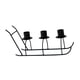 thumbnail image 2 of Candelabro de hierro con forma de trineo para sala de estar, club, candelabro de 3 brazos para Navidad, San Valentín, hotel Negro, 2 of 9