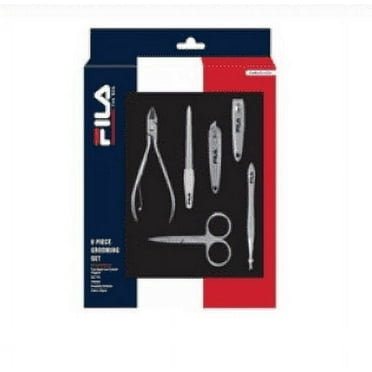 FILA Men's 6-Piece Grooming Set - Complete Personal Care Kit for Men