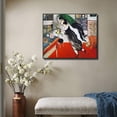 thumbnail image 2 of INVIN ART Framed Canvas Print Birthday by Marc Chagall Modern Wall Art Home Decor,24"x32", 2 of 8