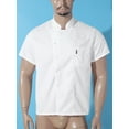 thumbnail image 5 of TiaoBug Mens Womens Short Sleeve Chef Coat Kitchen Hotel Uniform Shirts Cook Jacket with Hat Restaurant Workwear White-B XL, 5 of 7