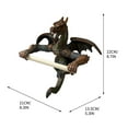 thumbnail image 4 of Gallickan Halloween Decoration Toilet Paper Holder, Dragon Resin Statue for Toilet Paper Storage for Indoor Halloween Decor, Home Party Supplies, Bathroom Accessories, 4 of 8