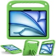 thumbnail image 3 of TECH CIRCLE Kids Case for iPad Air 11 Inch 2024,iPad  Pro 11 inch 2024 Case with Pencil Holder, Shockproof Rugged Protective Handle Stand Kids EVA Foam Case for iPad Air 11"/iPad Pro 11" 2024,Green, 3 of 6